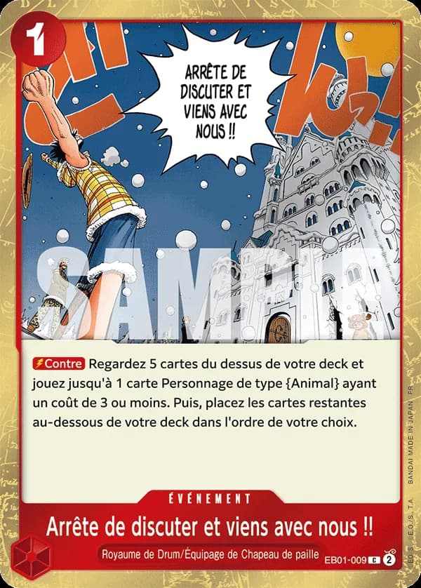 Arrête de discuter et viens avec nous !!